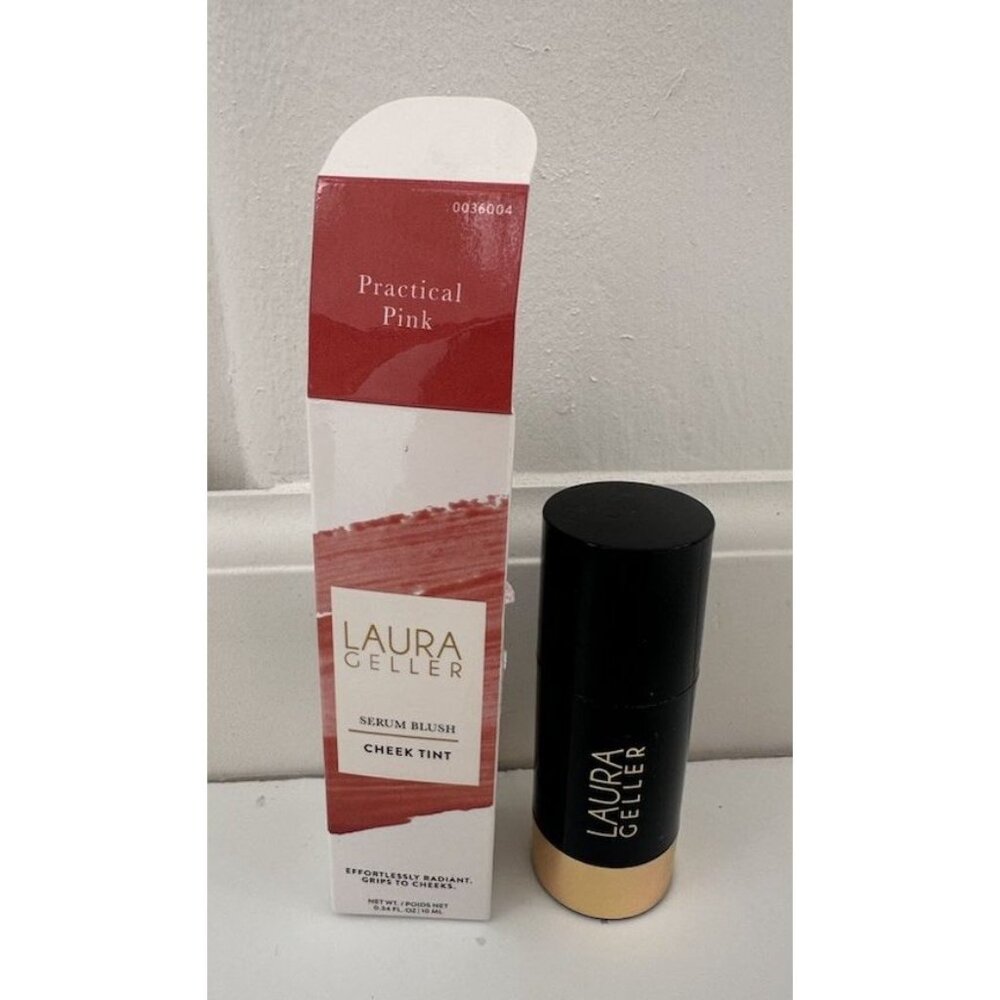 Laura Geller Serum Blush Cheek Tint Practical Pink New in Box 0.34 Oz - Picture 3 of 5